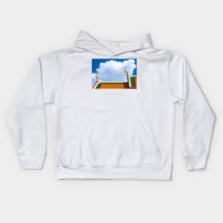 Fantastical Roofline Against the Sky, Wat Pho Kids Hoodie